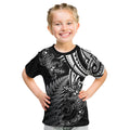 New Zealand Lizard Kid T Shirt Silver Fern Aotearoa Maori