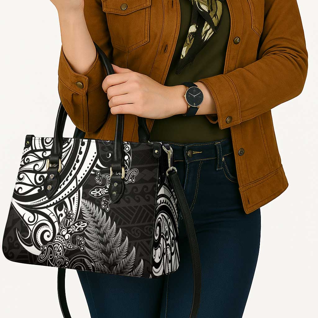 New Zealand Lizard Leather Bag Silver Fern Aotearoa Maori - Aussie Hoodie