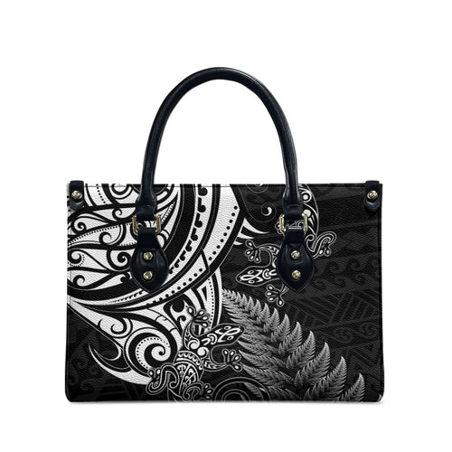 New Zealand Lizard Leather Bag Silver Fern Aotearoa Maori - Aussie Hoodie