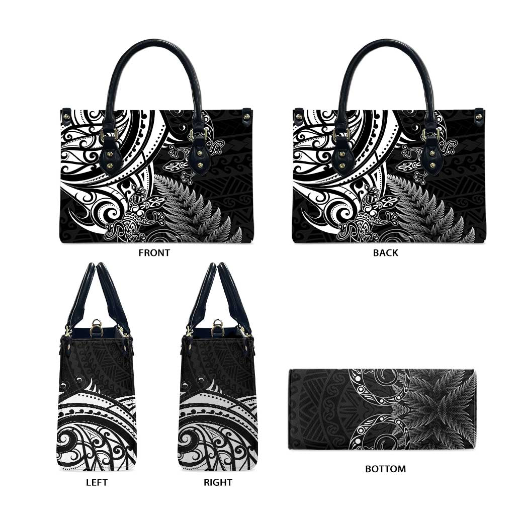 New Zealand Lizard Leather Bag Silver Fern Aotearoa Maori - Aussie Hoodie