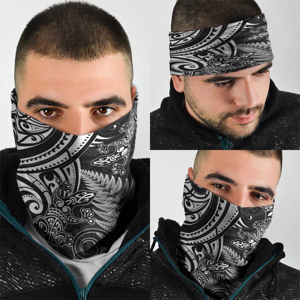 New Zealand Lizard Neck Gaiter Silver Fern Aotearoa Maori - Aussie Hoodie