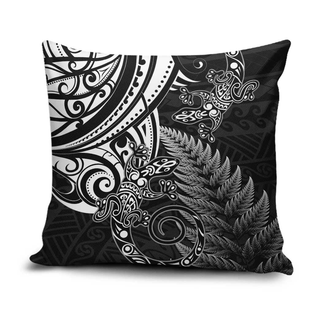 New Zealand Lizard Pillow Cover Silver Fern Aotearoa Maori - Aussie Hoodie