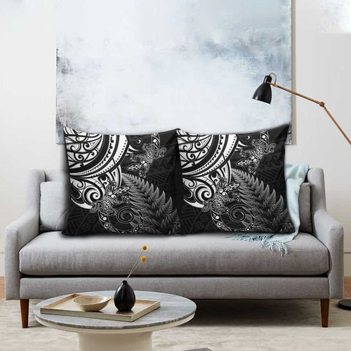 New Zealand Lizard Pillow Cover Silver Fern Aotearoa Maori - Aussie Hoodie