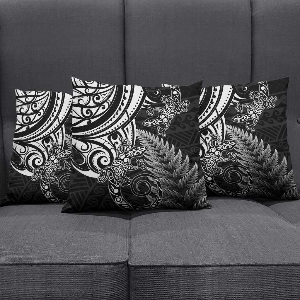 New Zealand Lizard Pillow Cover Silver Fern Aotearoa Maori - Aussie Hoodie