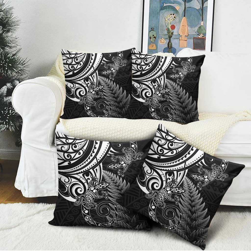 New Zealand Lizard Pillow Cover Silver Fern Aotearoa Maori - Aussie Hoodie