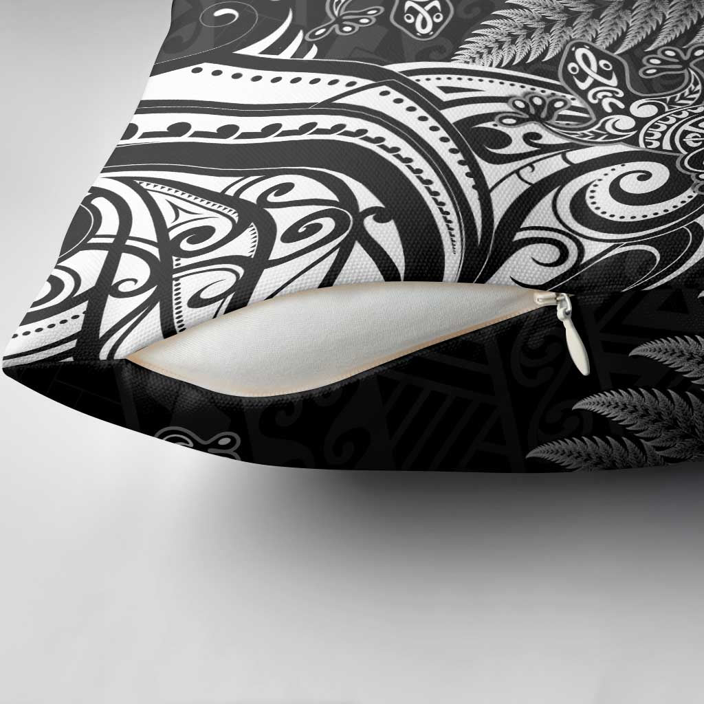 New Zealand Lizard Pillow Cover Silver Fern Aotearoa Maori - Aussie Hoodie