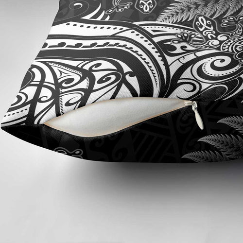 New Zealand Lizard Pillow Cover Silver Fern Aotearoa Maori - Aussie Hoodie