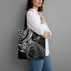 New Zealand Lizard Tote Bag Silver Fern Aotearoa Maori - Aussie Hoodie