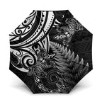 New Zealand Lizard Umbrella Silver Fern Aotearoa Maori - Aussie Hoodie