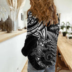 New Zealand Lizard Women Casual Shirt Silver Fern Aotearoa Maori