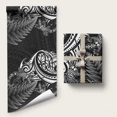 New Zealand Lizard Wrapping Paper Silver Fern Aotearoa Maori - Aussie Hoodie