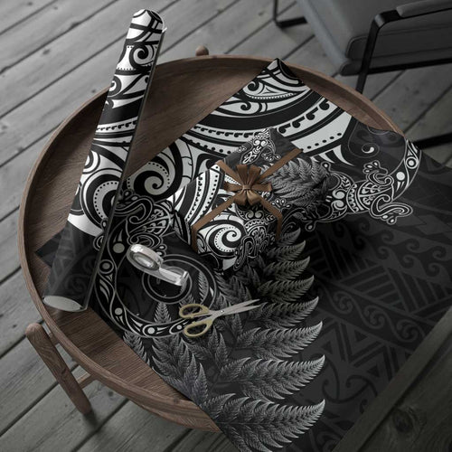 New Zealand Lizard Wrapping Paper Silver Fern Aotearoa Maori - Aussie Hoodie