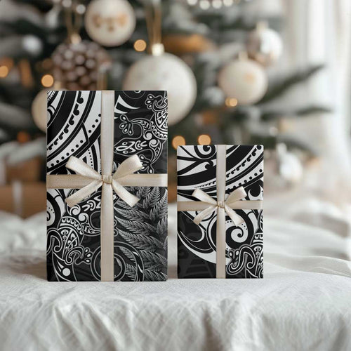 New Zealand Lizard Wrapping Paper Silver Fern Aotearoa Maori - Aussie Hoodie