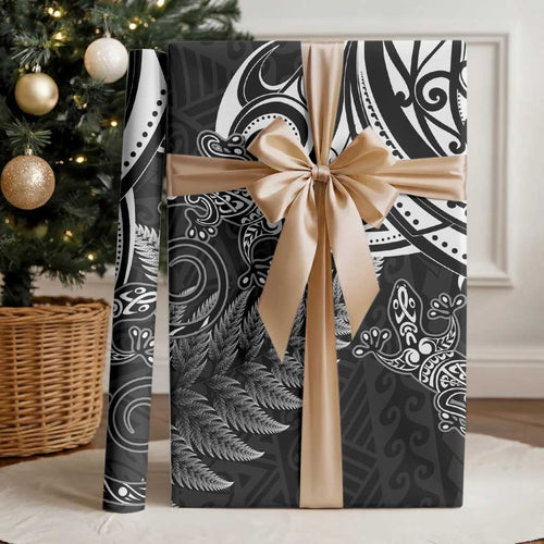 New Zealand Lizard Wrapping Paper Silver Fern Aotearoa Maori - Aussie Hoodie