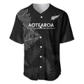 Custom New Zealand Haka Rugby Baseball Jersey 2024 Pacific Go Black Silver Fern