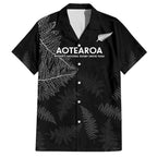 Custom New Zealand Haka Rugby Hawaiian Shirt 2024 Pacific Go Black Silver Fern