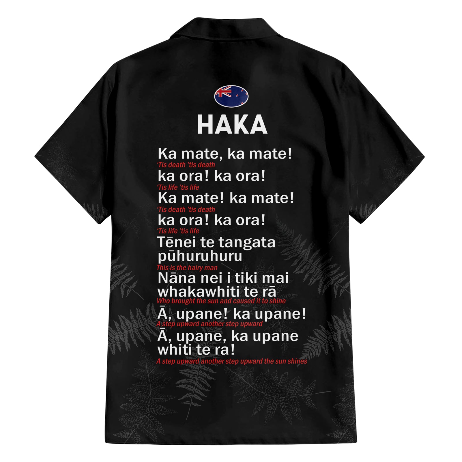 Custom New Zealand Haka Rugby Hawaiian Shirt 2024 Pacific Go Black Silver Fern