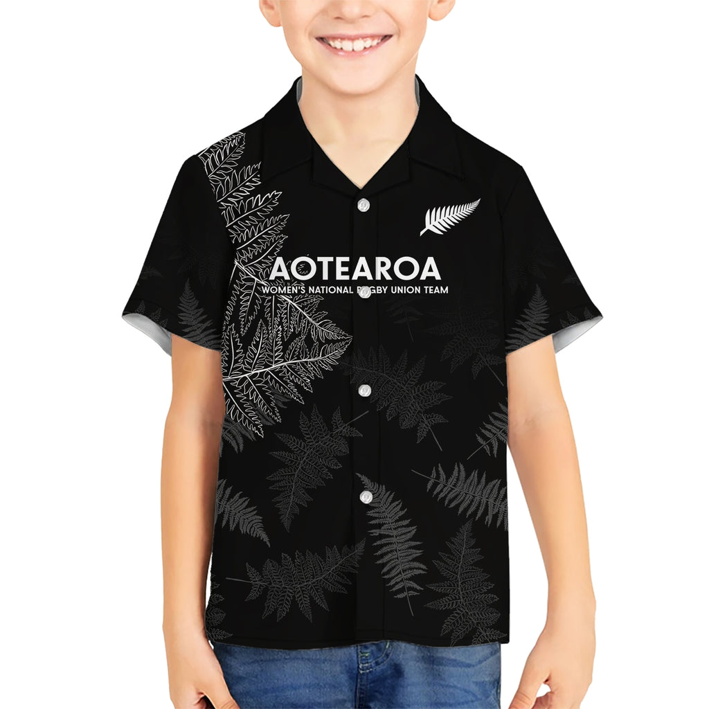 Custom New Zealand Haka Rugby Hawaiian Shirt 2024 Pacific Go Black Silver Fern