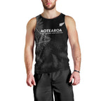 Custom New Zealand Haka Rugby Men Tank Top 2024 Pacific Go Black Silver Fern