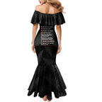 Custom New Zealand Haka Rugby Mermaid Dress 2024 Pacific Go Black Silver Fern