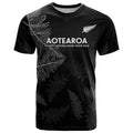 Custom New Zealand Haka Rugby T Shirt 2024 Pacific Go Black Silver Fern