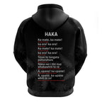 Custom New Zealand Haka Rugby Zip Hoodie 2024 Pacific Go Black Silver Fern