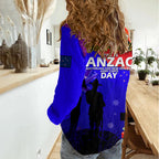 (Custom Personalised) Australia And New Zealand ANZAC Women Casual Shirt Lest We Forget LT14
