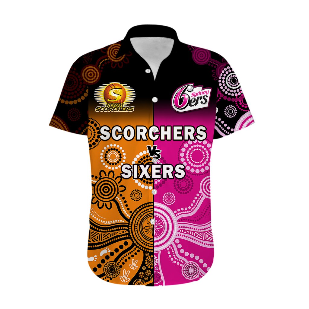 custom-text-and-number-perth-scorchers-and-sydney-sixers-cricket-hawaiian-shirt-aboriginal-art