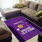 Custom Australia Soccer Area Rug Matildas Go Champions - Purple