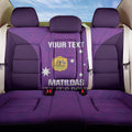 Custom Australia Soccer Back Car Seat Cover Matildas Go Champions - Purple