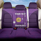 Custom Australia Soccer Back Car Seat Cover Matildas Go Champions - Purple