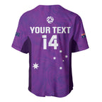 Custom Australia Soccer Baseball Jersey Matildas Go Champions - Purple