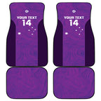 Custom Australia Soccer Car Mats Matildas Go Champions - Purple