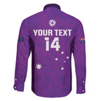 Custom Australia Soccer Family Matching Summer Maxi Dress and Hawaiian Shirt Matildas Go Champions - Purple