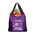 Custom Australia Soccer Grocery Bag Matildas Go Champions - Purple