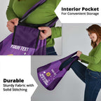 Custom Australia Soccer Grocery Bag Matildas Go Champions - Purple