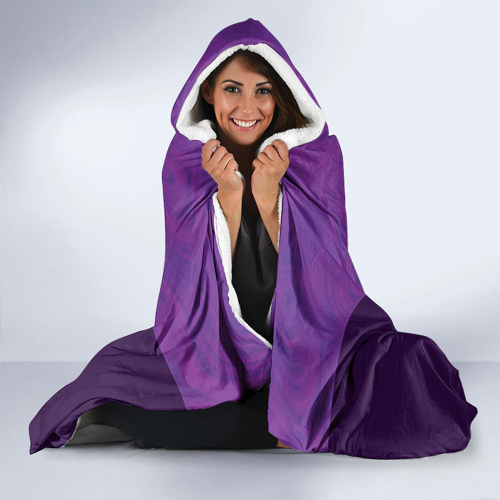 Custom Australia Soccer Hooded Blanket Matildas Go Champions - Purple