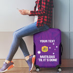 Custom Australia Soccer Luggage Cover Matildas Go Champions - Purple