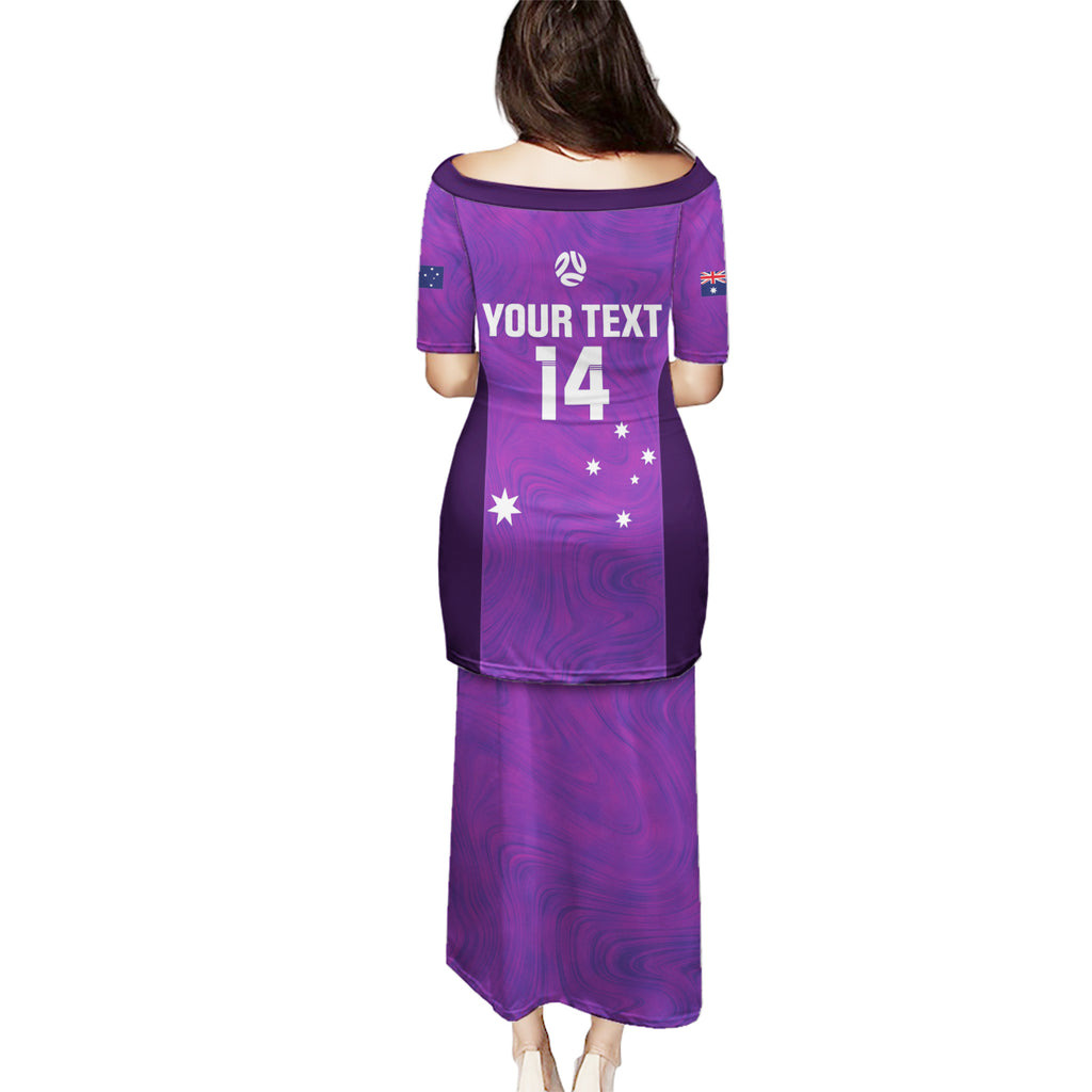 Custom Australia Soccer Puletasi Matildas Go Champions - Purple