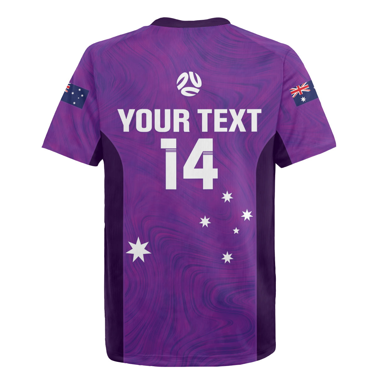 Custom Australia Soccer Rugby Jersey Matildas Go Champions - Purple