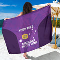 Custom Australia Soccer Sarong Matildas Go Champions - Purple