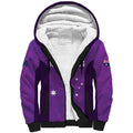Custom Australia Soccer Sherpa Hoodie Matildas Go Champions - Purple
