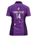Custom Australia Soccer Women Polo Shirt Matildas Go Champions - Purple