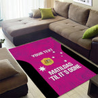 Custom Australia Soccer Area Rug Matildas Go Champions - Pink