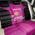 Custom Australia Soccer Back Car Seat Cover Matildas Go Champions - Pink
