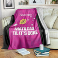 Custom Australia Soccer Blanket Matildas Go Champions - Pink