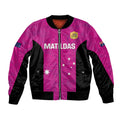 Custom Australia Soccer Bomber Jacket Matildas Go Champions - Pink
