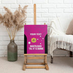 Custom Australia Soccer Canvas Wall Art Matildas Go Champions - Pink