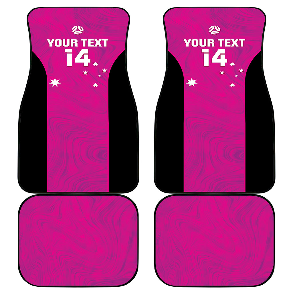 Custom Australia Soccer Car Mats Matildas Go Champions - Pink