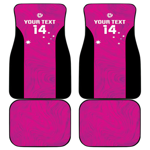 Custom Australia Soccer Car Mats Matildas Go Champions - Pink